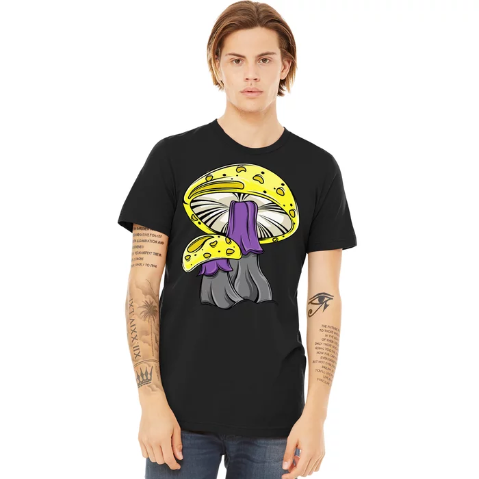 N.O.N.B.I.N.A.R.Y Pride Mushroom Premium T-Shirt