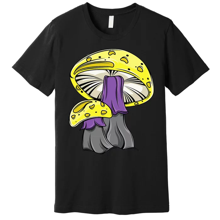 N.O.N.B.I.N.A.R.Y Pride Mushroom Premium T-Shirt