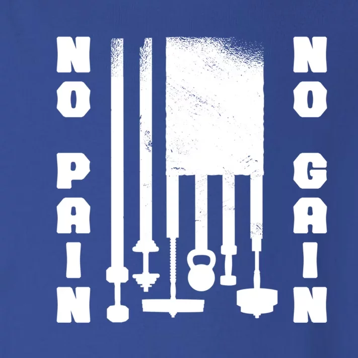 No Pain No Gain Workout American Flag Weight Lifting Usa Gift Toddler Long Sleeve Shirt