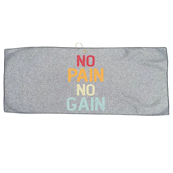 No Pain No Gain Gym Workout Fitness Training Gift Large Microfiber Waffle Golf Towel