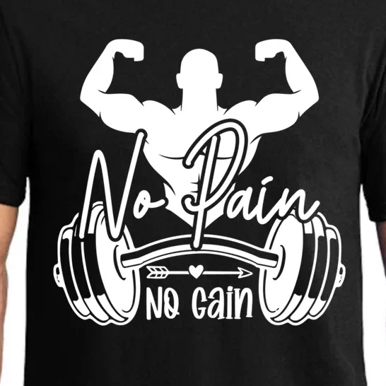 No Pain No Gain Meaningful Gift Gym Workout Motivational Gift Pajama Set