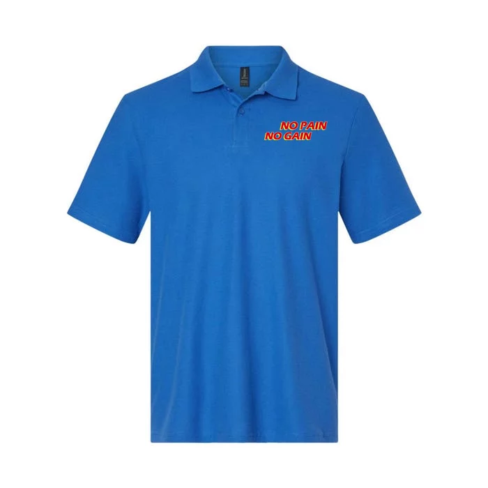 No Pain No Gain Gift Softstyle Adult Sport Polo