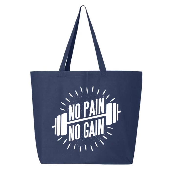 No Pain No Gain Muscle Workout Exercise Gym Bodybuilding Gift 25L Jumbo Tote