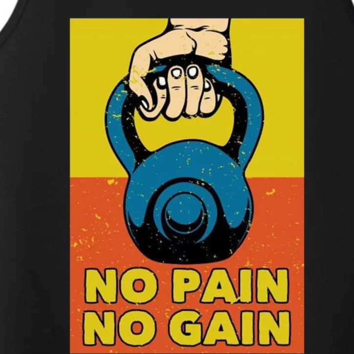 No Pain No Gain Meaningful Gift Never Stop Training Cute Gift Performance Tank