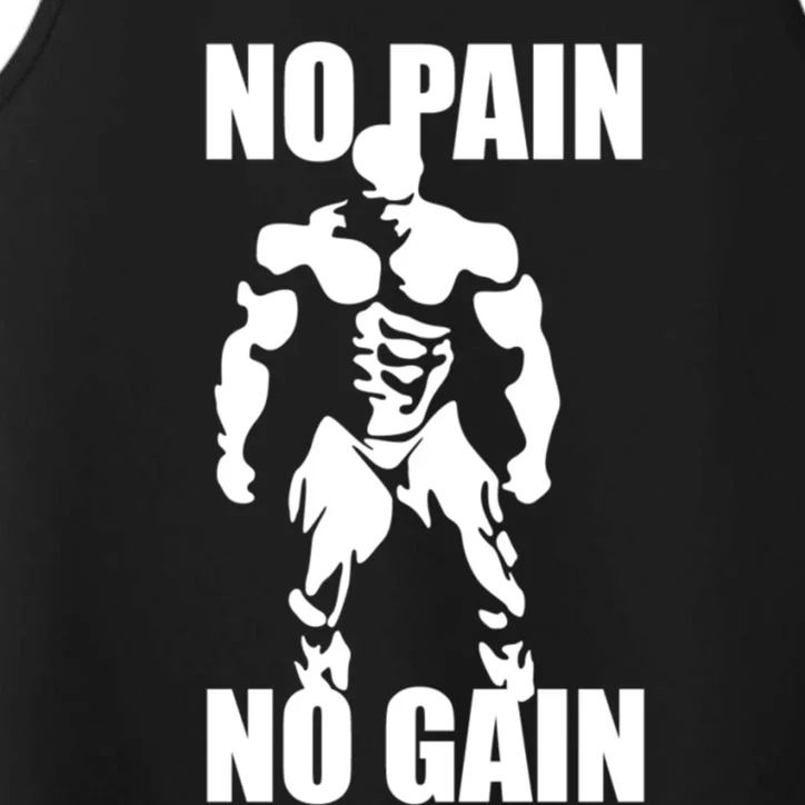 No Pain No Gain Fitness Gym Clothing Equipt Cute Gift Performance Tank