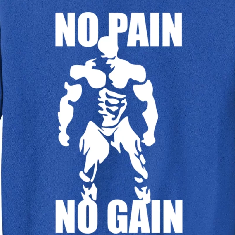 No Pain No Gain Fitness Gym Clothing Equipt Cute Gift Tall Sweatshirt