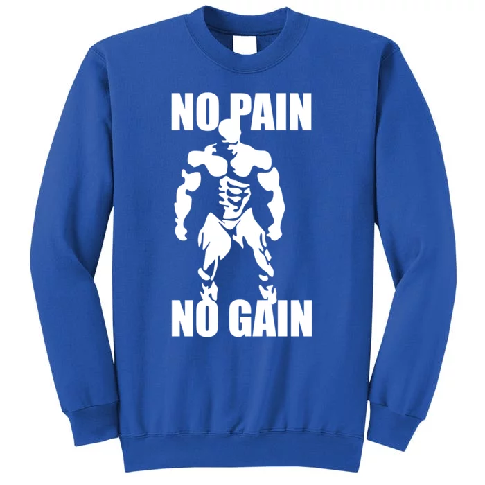 No Pain No Gain Fitness Gym Clothing Equipt Cute Gift Tall Sweatshirt