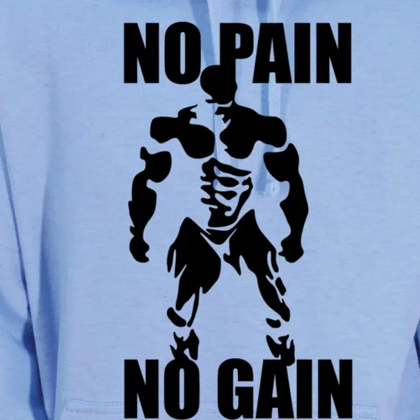 No Pain No Gain Fitness Gym Clothing Equipt Cute Gift Unisex Surf Hoodie