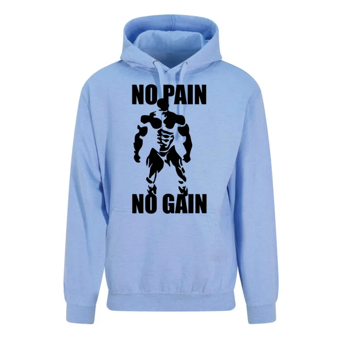 No Pain No Gain Fitness Gym Clothing Equipt Cute Gift Unisex Surf Hoodie