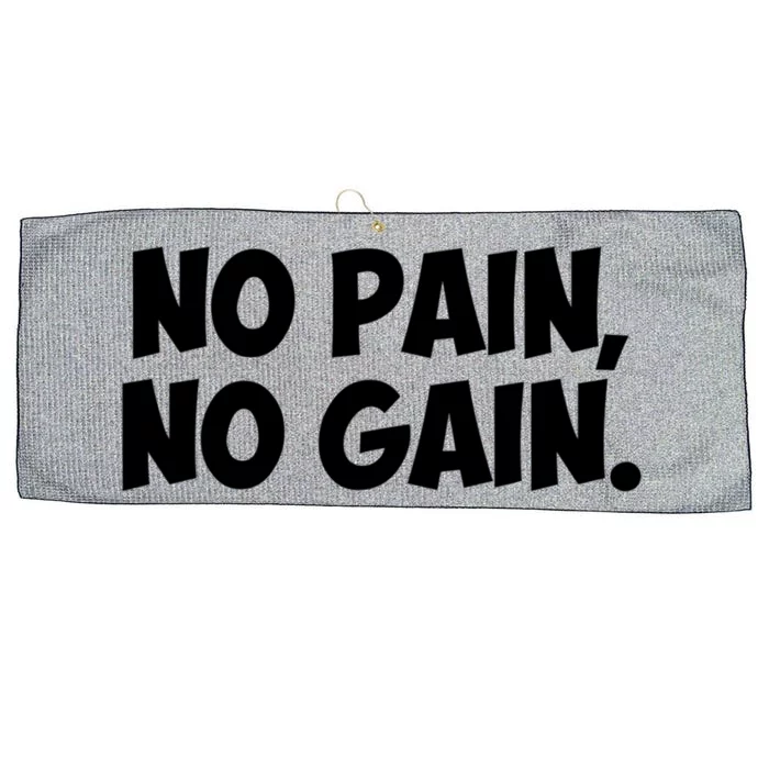 No Pain No Gain Cool Gift Large Microfiber Waffle Golf Towel