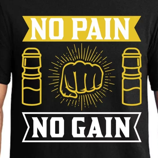 No Pain No Gain Gym Workout Exercise Great Gift Pajama Set