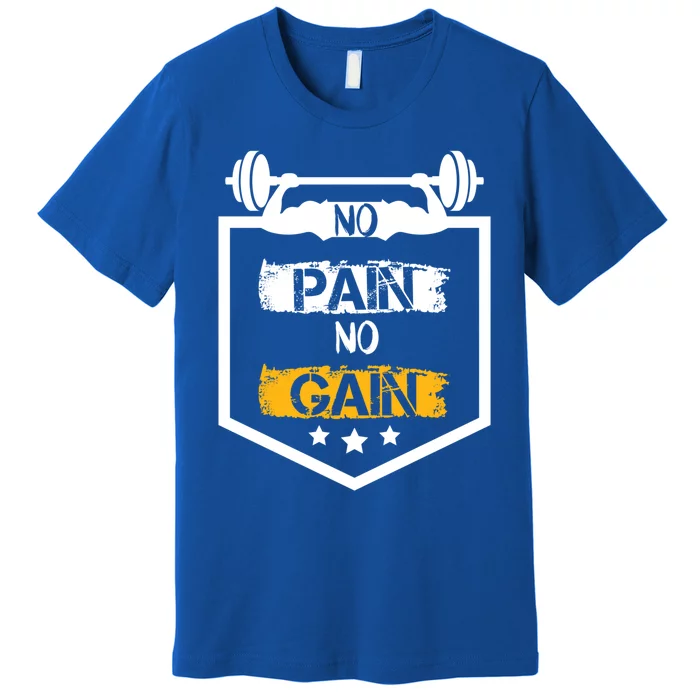 No Pain No Gain Gym Workout Fitness Training Cool Gift Premium T-Shirt