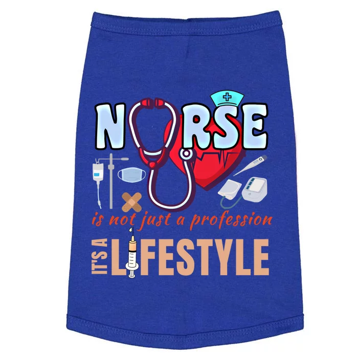 Nurse Profession Nursing Career Lifestyle Funny Gift Doggie Tank