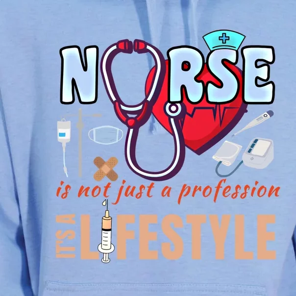 Nurse Profession Nursing Career Lifestyle Funny Gift Unisex Surf Hoodie