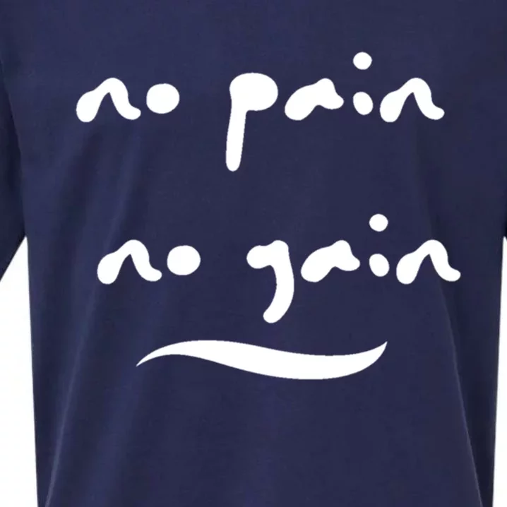 No Pain No Gain Gift Sueded Cloud Jersey T-Shirt