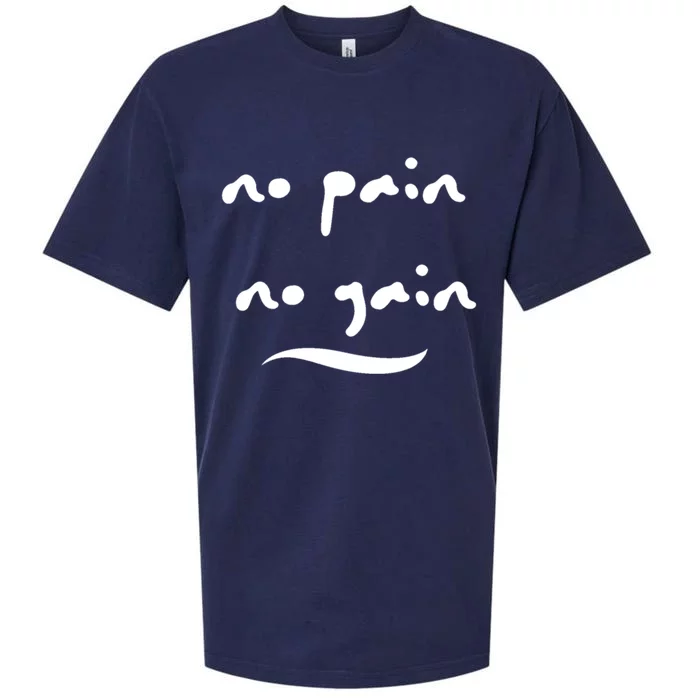 No Pain No Gain Gift Sueded Cloud Jersey T-Shirt