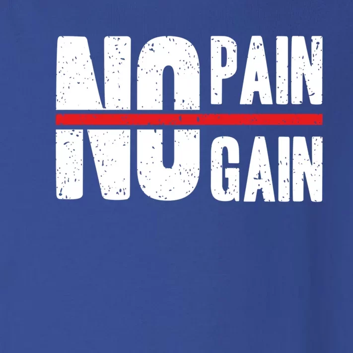 No Pain No Gain Typography Cool Gift Toddler Long Sleeve Shirt