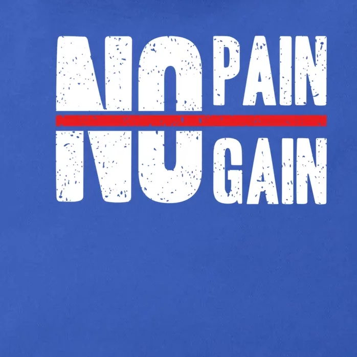 No Pain No Gain Typography Cool Gift Zip Tote Bag