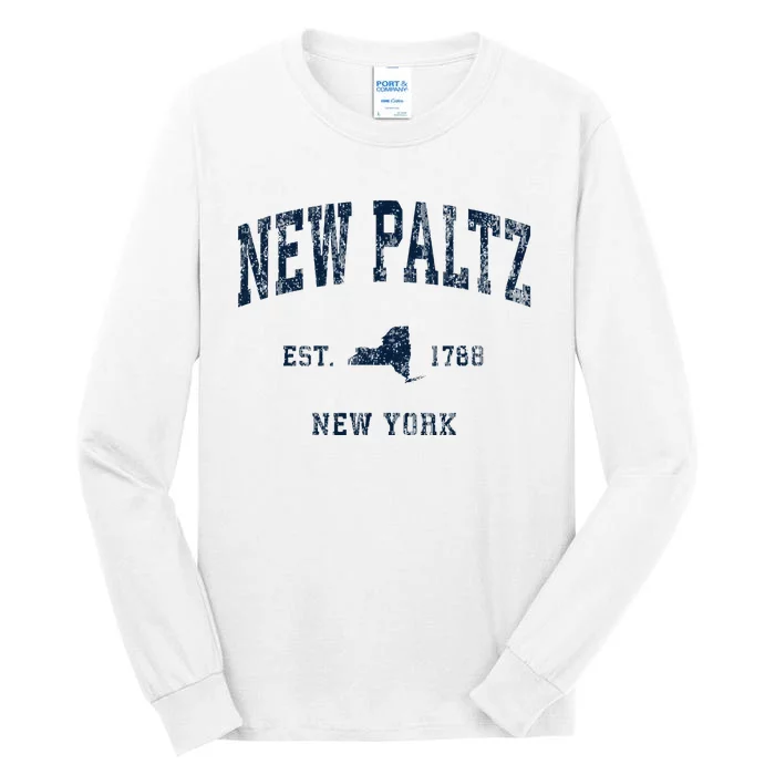 New Paltz New York Ny Vintage Athletic Tall Long Sleeve T-Shirt