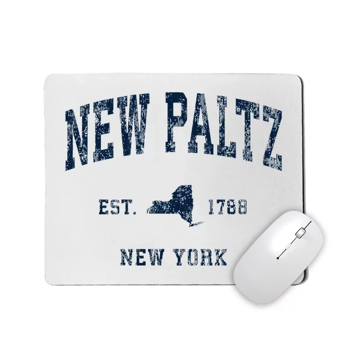 New Paltz New York Ny Vintage Athletic Mousepad