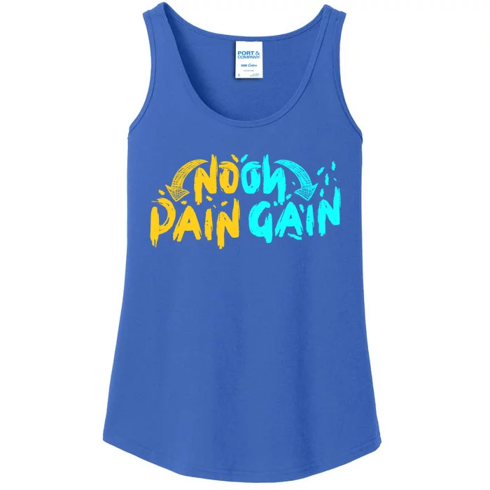 No Pain No Gain Wrathful Gym Bodybuilding Clothing Design Gift Ladies Essential Tank