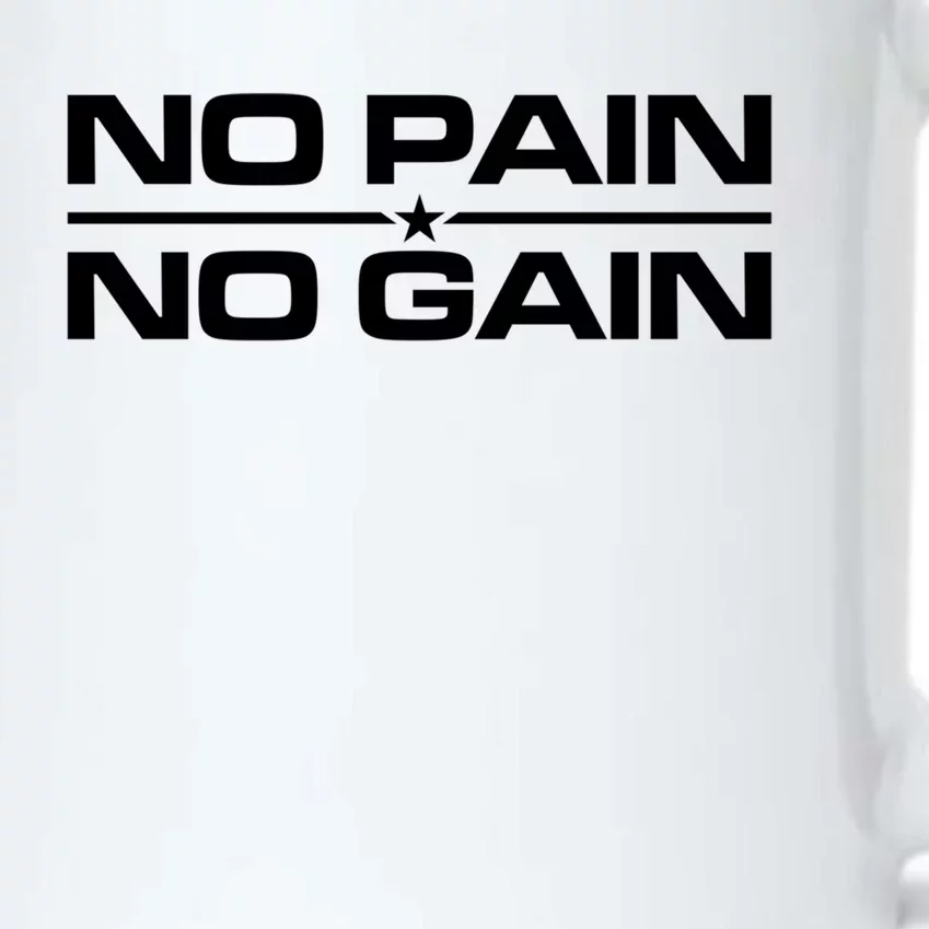 No Pain No Gain Weighlifting Training Fitness Muscle Funny Gift Black Color Changing Mug