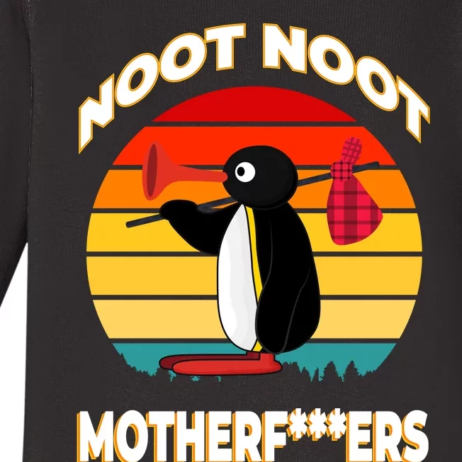 Noot Pingu Noot Meme Baby Long Sleeve Bodysuit