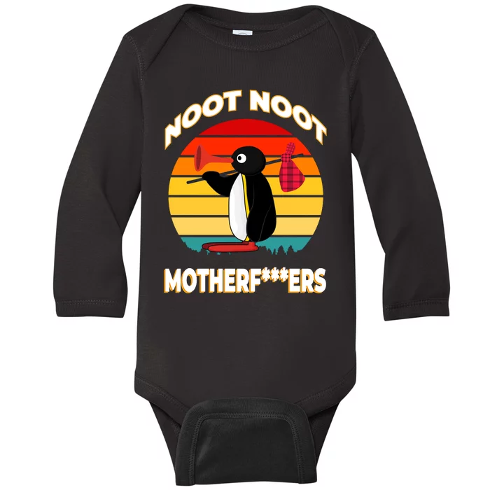 Noot Pingu Noot Meme Baby Long Sleeve Bodysuit