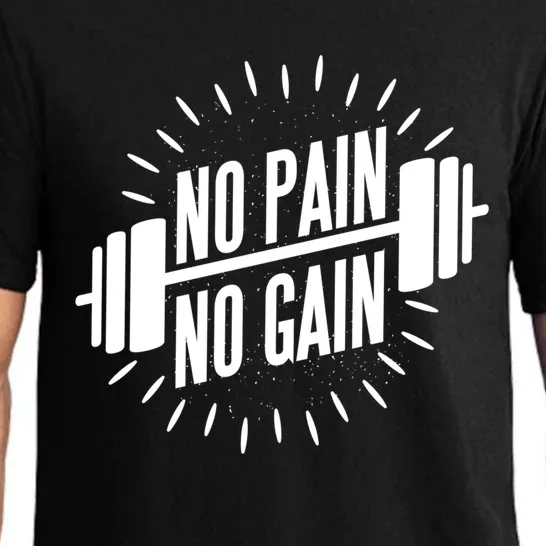 No Pain No Gain Muscle Workout Exercise Gym Bodybuilding Meaningful Gift Pajama Set