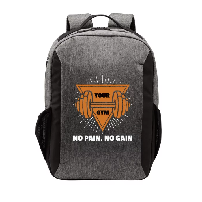 No Pain No Gain Gym Workout Exercise Great Gift Vector Backpack