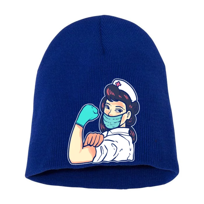 Nurse Power Nurse And Medical Practitioner Gift Short Acrylic Beanie