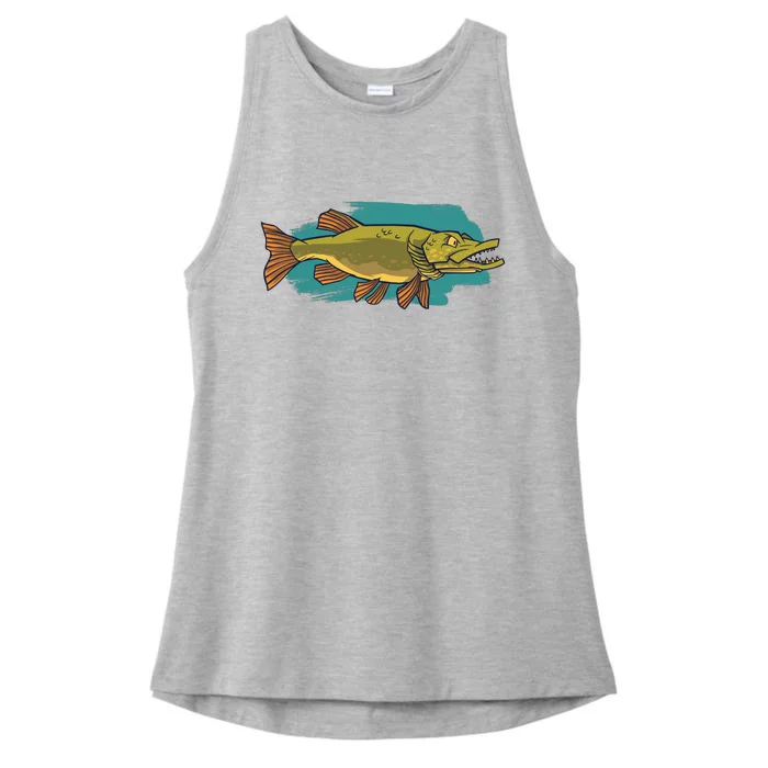 Northern Pike Ladies Tri-Blend Wicking Tank