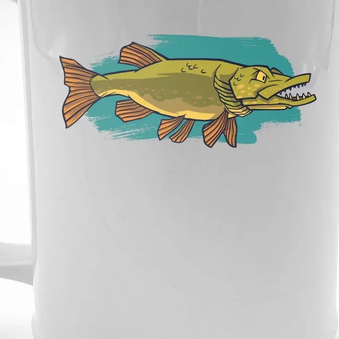 Northern Pike Front & Back Beer Stein