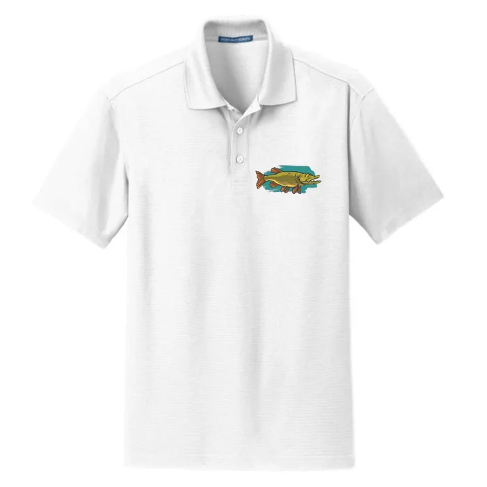 Northern Pike Dry Zone Grid Performance Polo