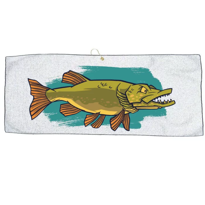 Northern Pike Large Microfiber Waffle Golf Towel