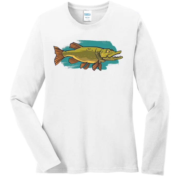 Northern Pike Ladies Long Sleeve Shirt