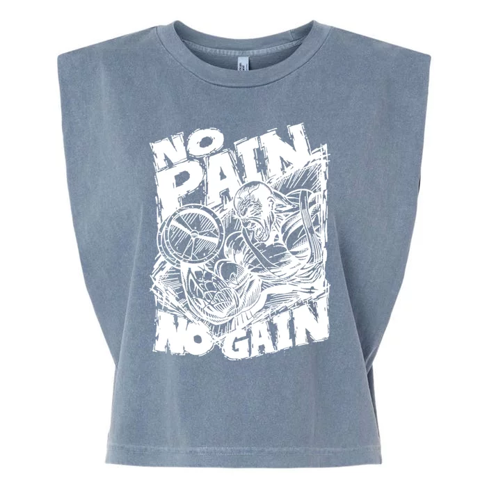 No Pain No Gain Muscle Great Gift Motivational Gym Workout Gift Meaningful Gift Garment-Dyed Women's Muscle Tee