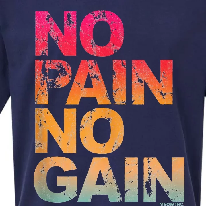 No Pain No Gain Motivation Workout Gym Sueded Cloud Jersey T-Shirt