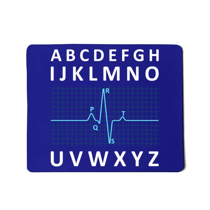 Nurse Pqrst Nursing Ecg And Ekg Alphabet Funny Nurse Cute Gift Mousepad