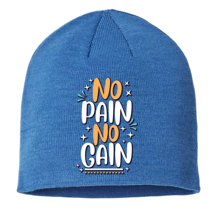 No Pain No Gain Gift 8 1/2in Sustainable Knit Beanie