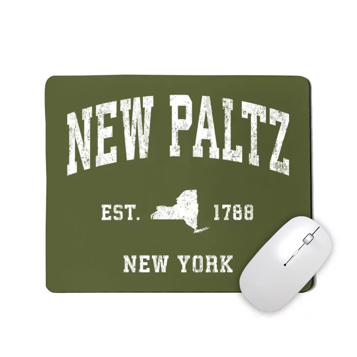 New Paltz New York Ny Vintage Athletic Mousepad