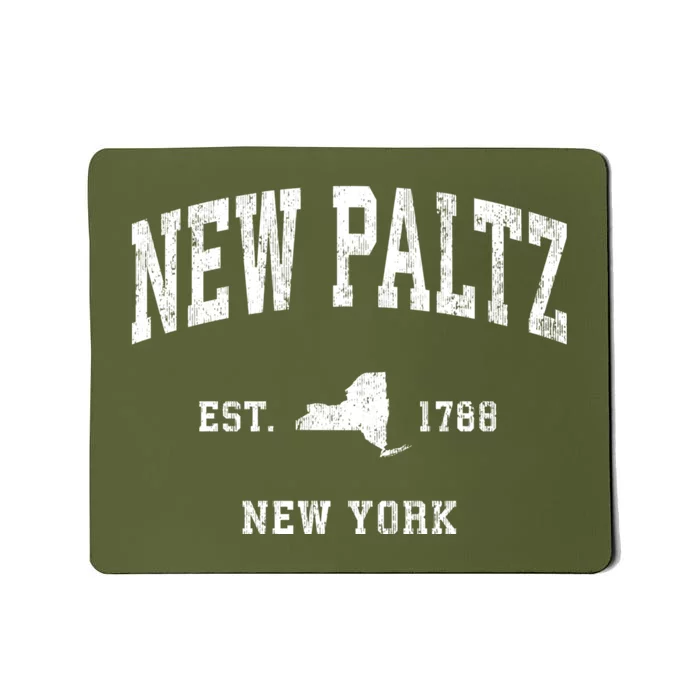 New Paltz New York Ny Vintage Athletic Mousepad