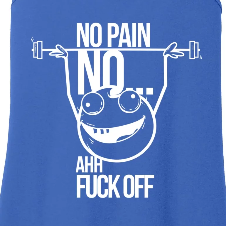 No Pain No Gain Bodybuilder Funny Gift Ladies Essential Tank