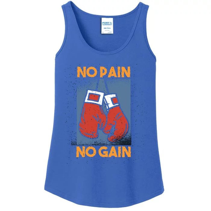 No Pain No Gain Boxing Gloves Cool Gift Ladies Essential Tank