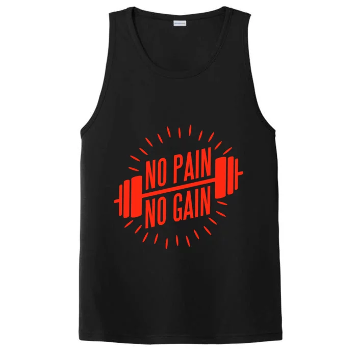 No Pain No Gain Fitness Gym Clothing Equipt Meaningful Gift Performance Tank