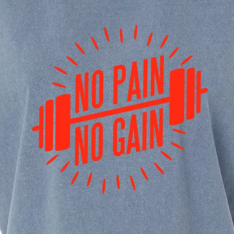 No Pain No Gain Fitness Gym Clothing Equipt Meaningful Gift Garment-Dyed Women's Muscle Tee