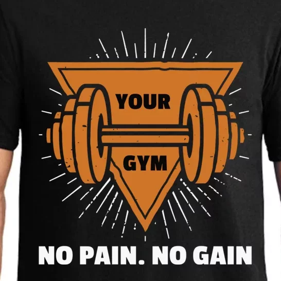 No Pain No Gain Gym Workout Exercise Great Gift Pajama Set