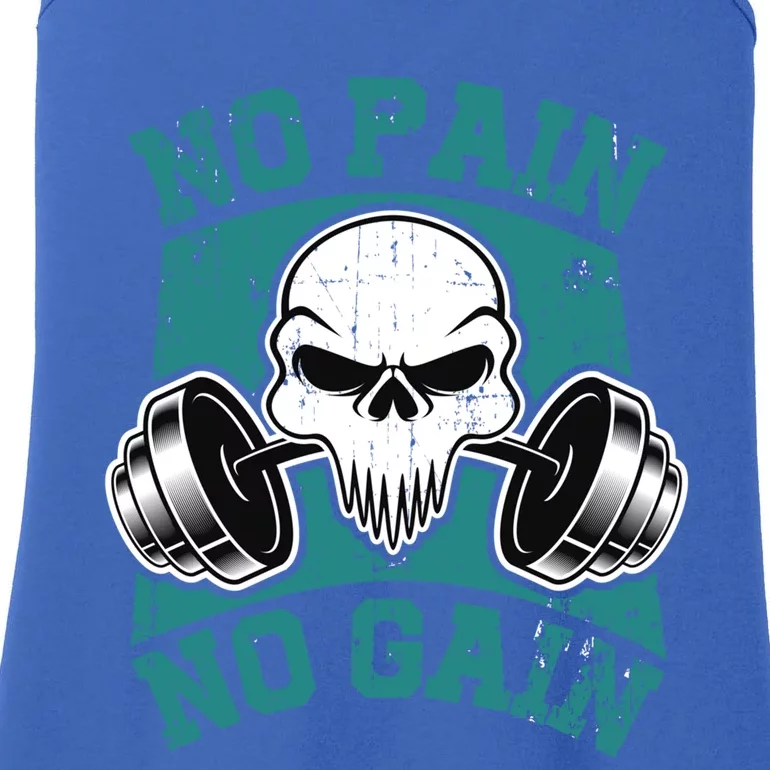 No Pain No Gain Fitness Motivation Build Good Habits Gift Ladies Essential Tank