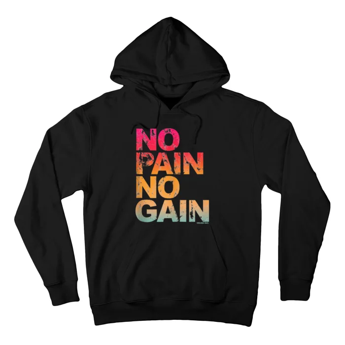 No Pain No Gain Motivation Workout Gym Hoodie