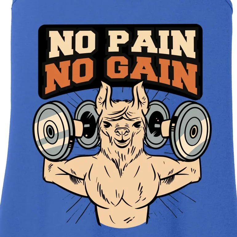 No Pain No Gain Gym Muscles Bodybuilding Gift Ladies Essential Tank